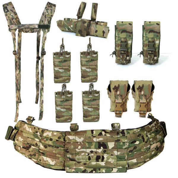 Тактичний комплект War Belt (Варбелт) Мультикам МОЛЛІ KMPL-007 фото