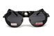 Захисні окуляри Global Vision Aviator-5 GunMetal (gray), сірі в темній оправі зі знімним ущільнювачем із синтетичної "шкіри" фото 2