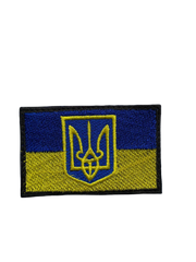 Шеврон-патч флаг с гербом на липучке INSHE-012 фото