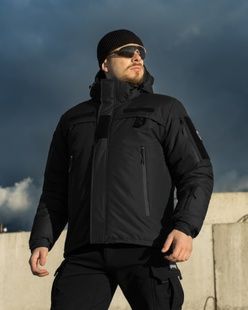Куртка тактическая зимняя BEZET Police черный фото