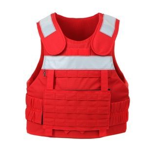 Противомломочная баллистическая майка для медиков и спасателей, 1 или 2 класса ДСТУ и NATO STANAG, красная MOLLI