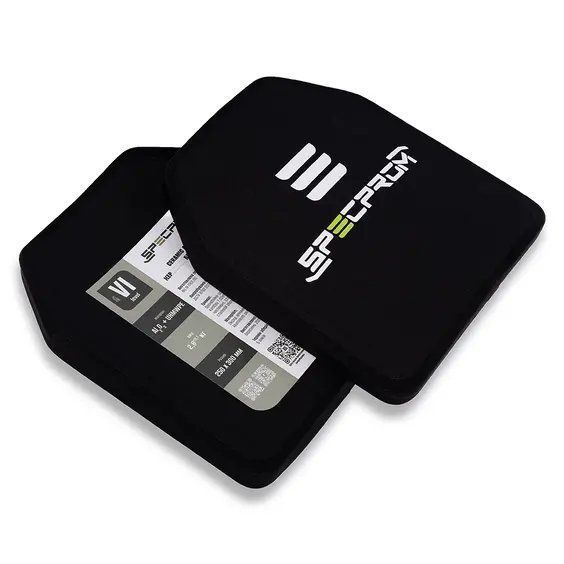 Керамічна бронеплита 6-го класу SPECPROM. Вага 3.7 кг. Розмір 26 на 33 см фото