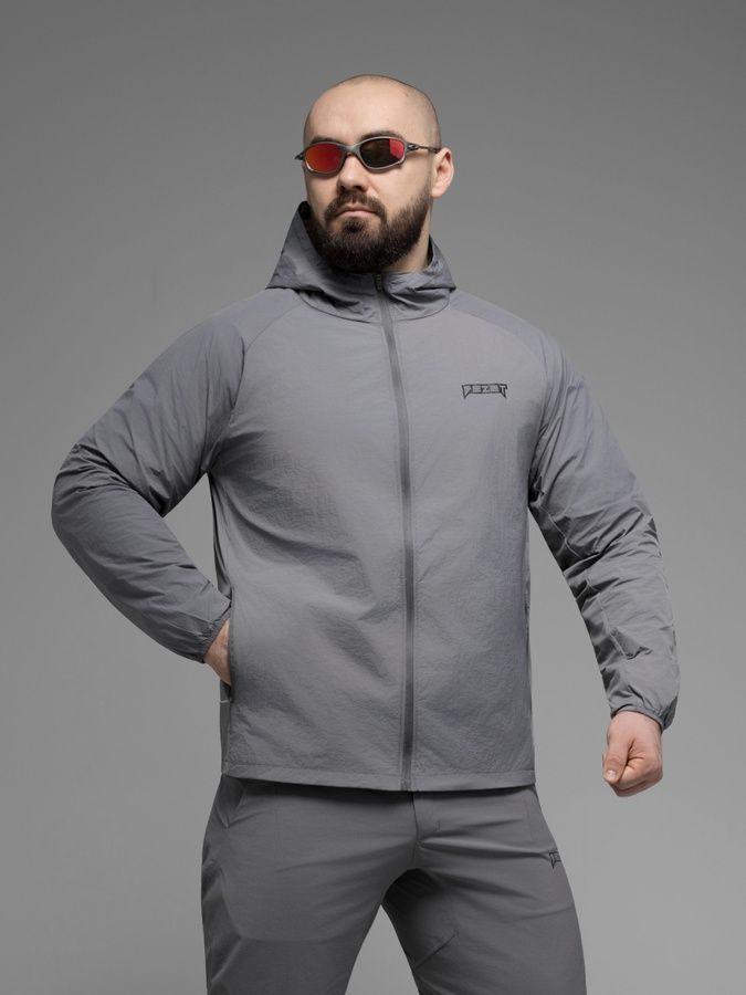 Куртка ветровка BEZET Solguard UV 100 серый фото
