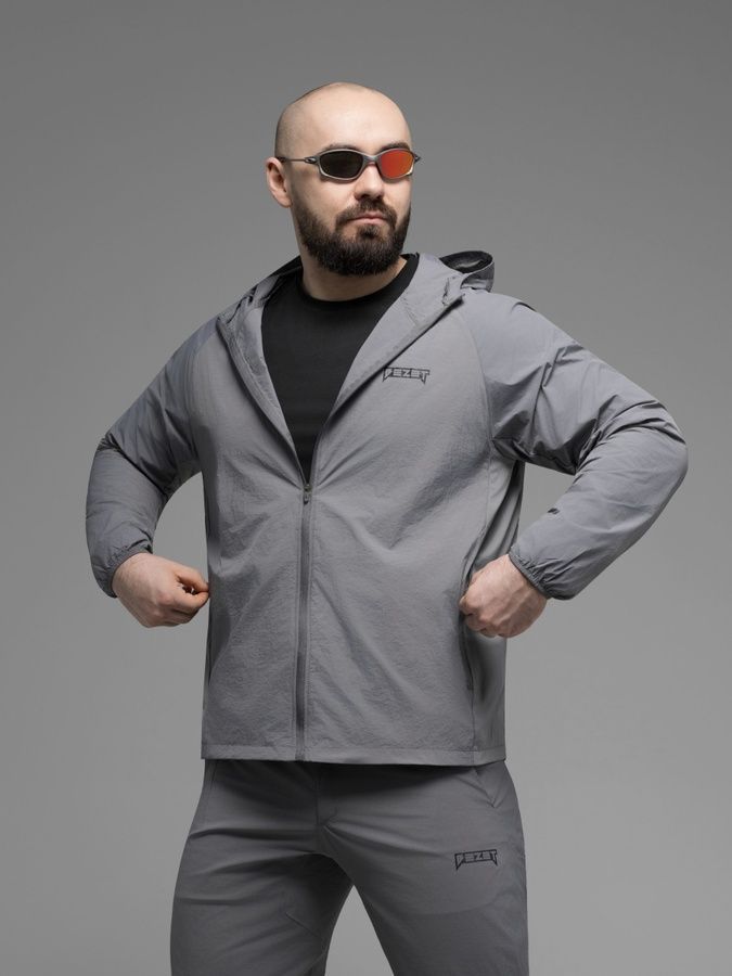 Куртка ветровка BEZET Solguard UV 100 серый фото