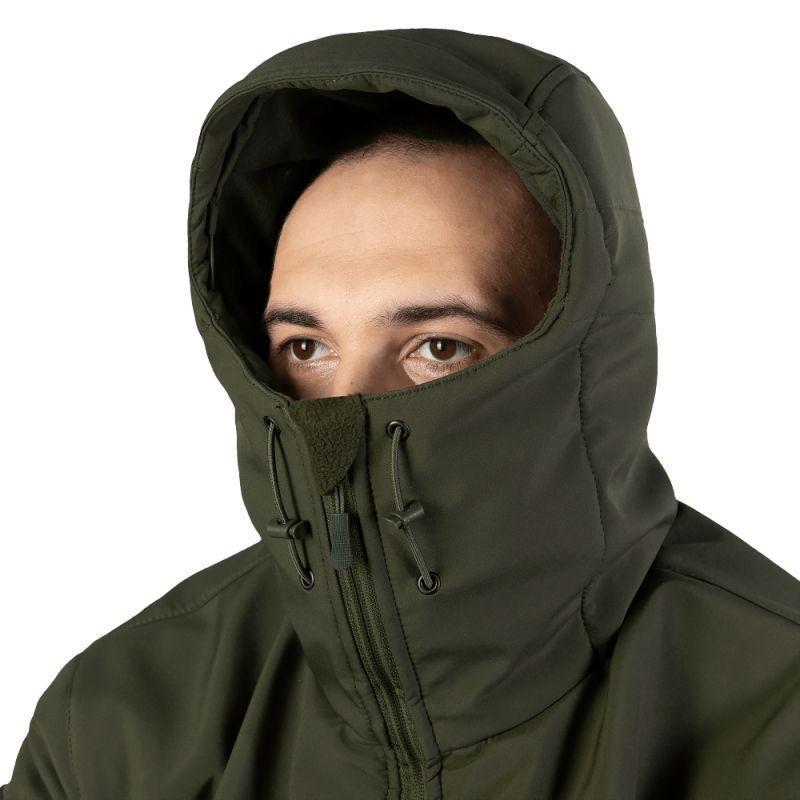 Демисезонная тактическая куртка Softshell Cyclone олива Camotec фото