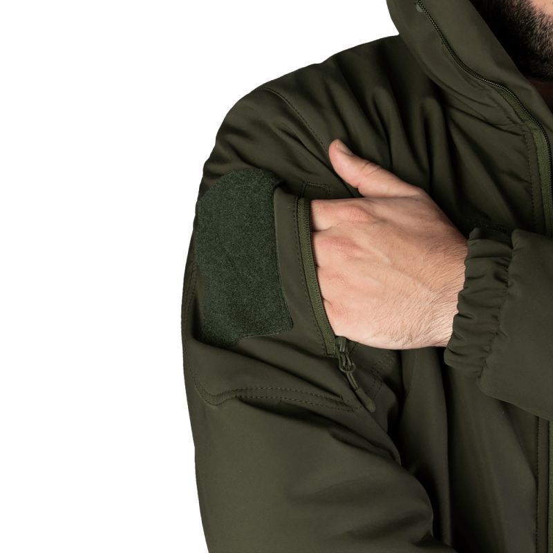 Демисезонная тактическая куртка Softshell Cyclone олива Camotec фото
