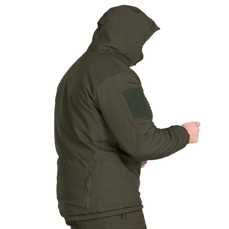 Демисезонная тактическая куртка Softshell Cyclone олива Camotec фото