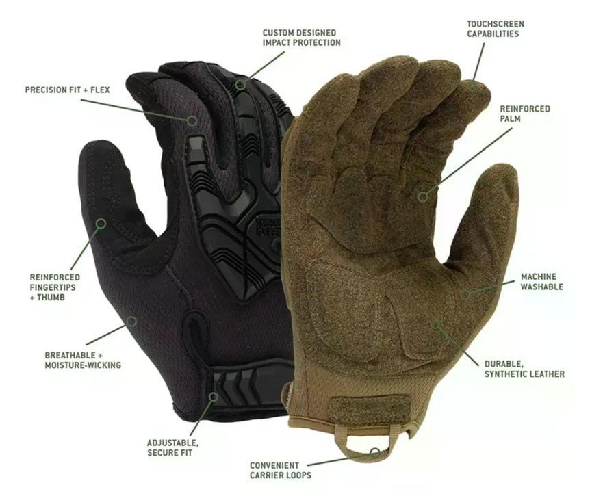 Рукавиці протиударні Venture Gear Tactical VGTG40 Heavy-Duty Coyote S фото