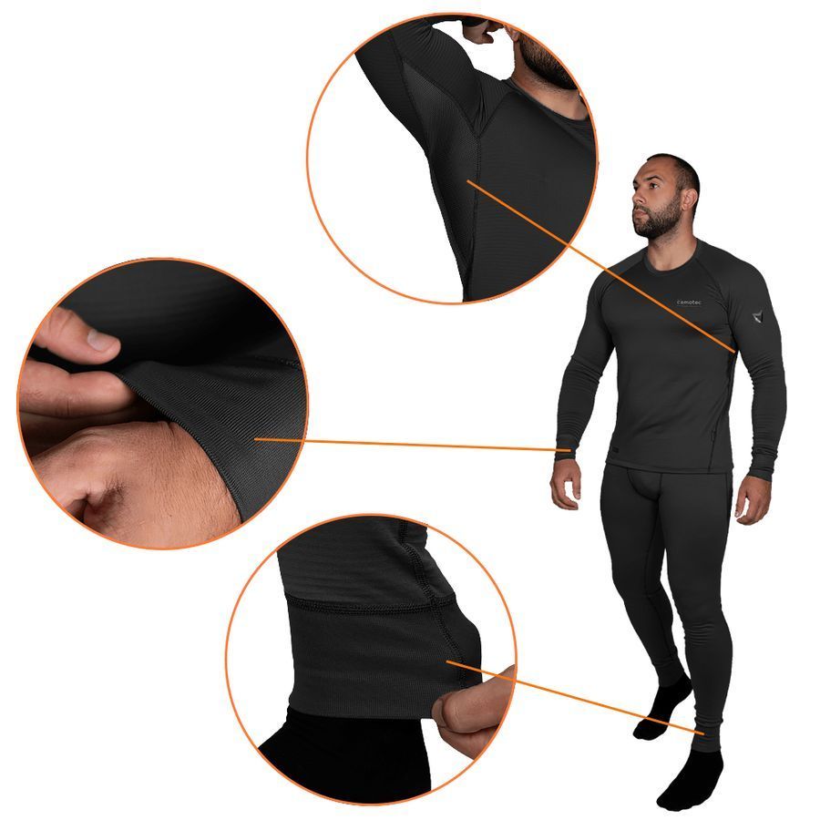 Термобілизна Polarheat quadro stretch . Чорна фото