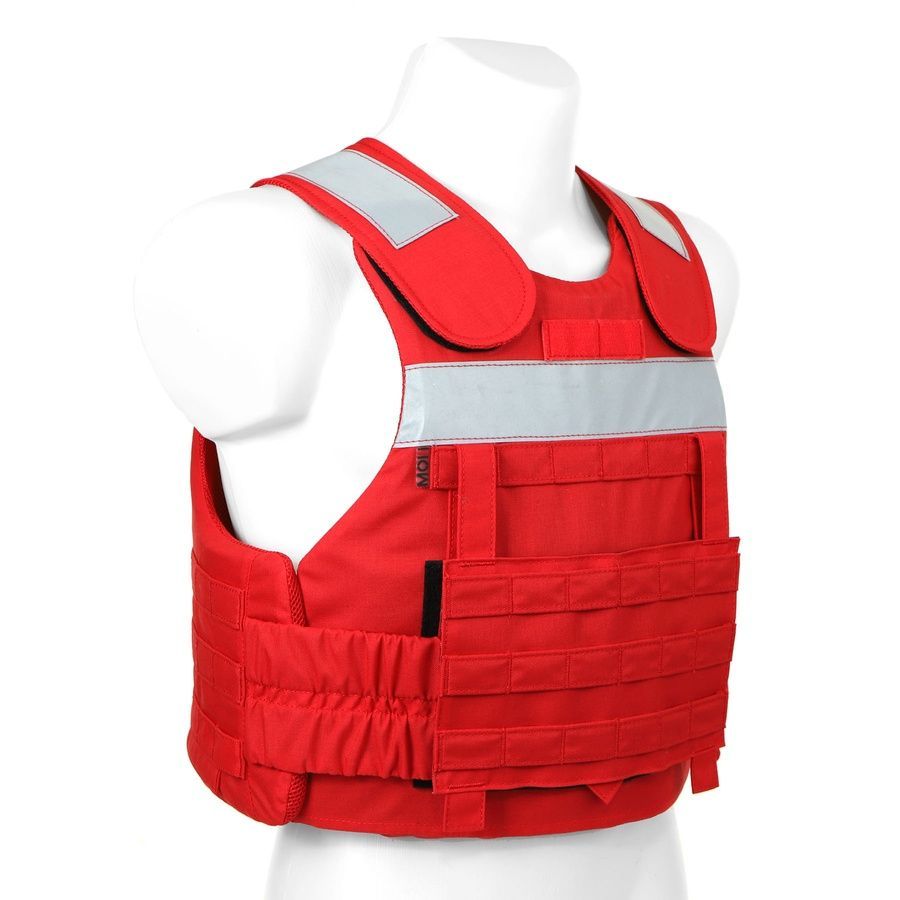 Протиуламкова балістична майка для медиків та рятувальників, 1 або 2 класу ДСТУ та NATO STANAG, червона MOLLI