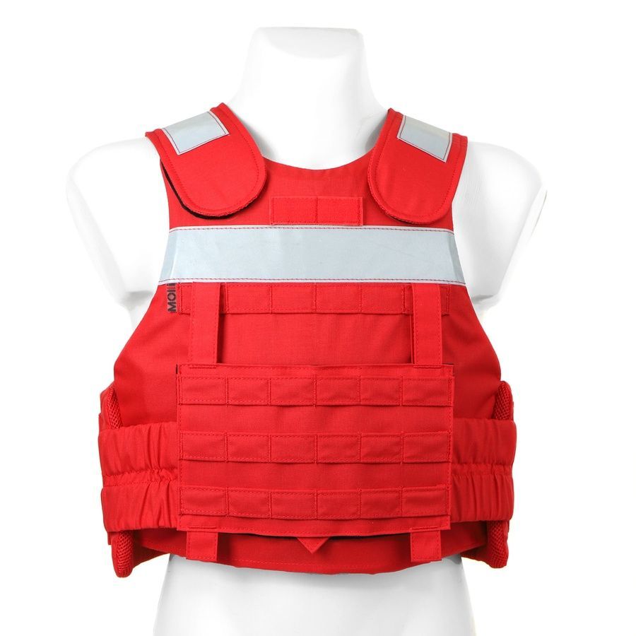 Протиуламкова балістична майка для медиків та рятувальників, 1 або 2 класу ДСТУ та NATO STANAG, червона MOLLI