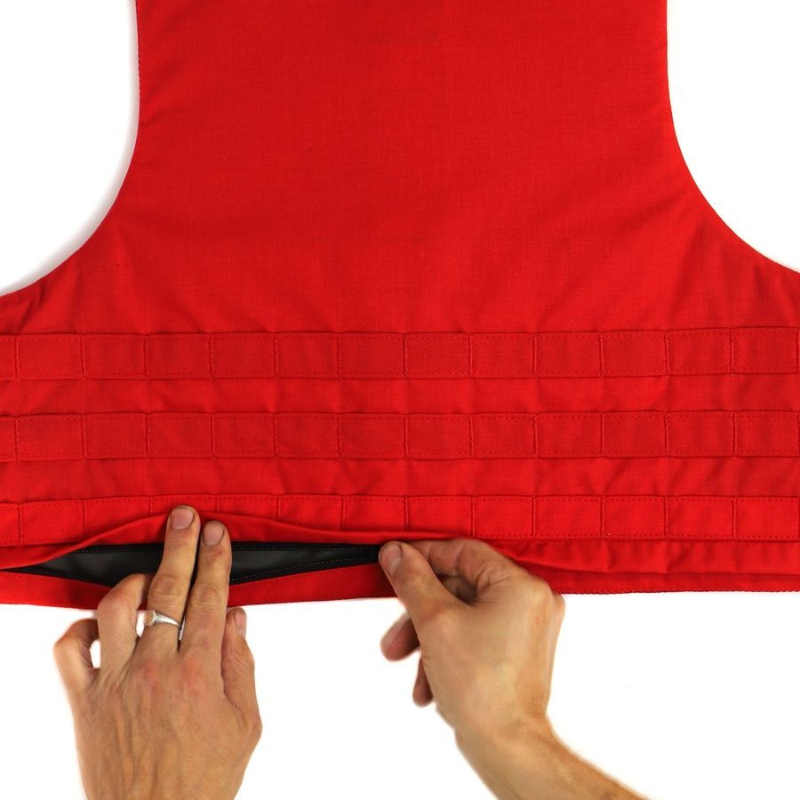 Протиуламкова балістична майка для медиків та рятувальників, 1 або 2 класу ДСТУ та NATO STANAG, червона MOLLI