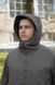 Зимовий мікропуховик у кольорі сірий BR YWH з вологостійкою тканиною та знімним капюшоном фото 7