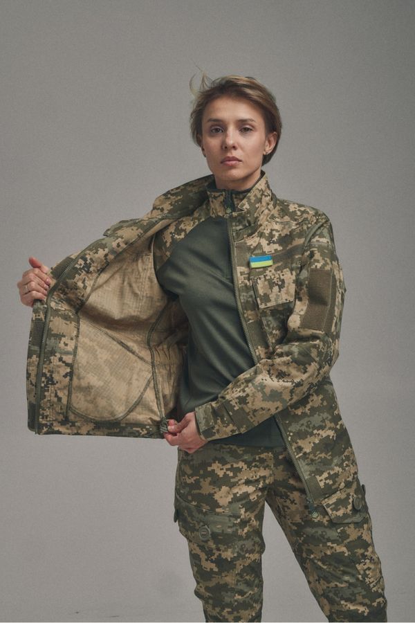 Демисезонная женская тактическая куртка FC Combat Fit Пиксель Kiborg фото