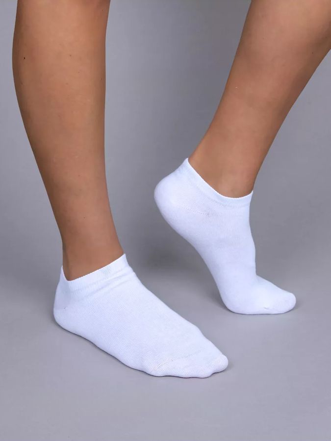 Носки низкие BEZET Basic белый, 39-45 фото