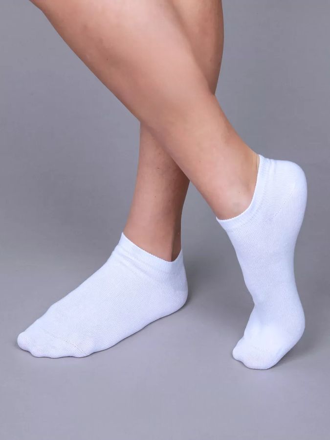 Носки низкие BEZET Basic белый, 39-45 фото