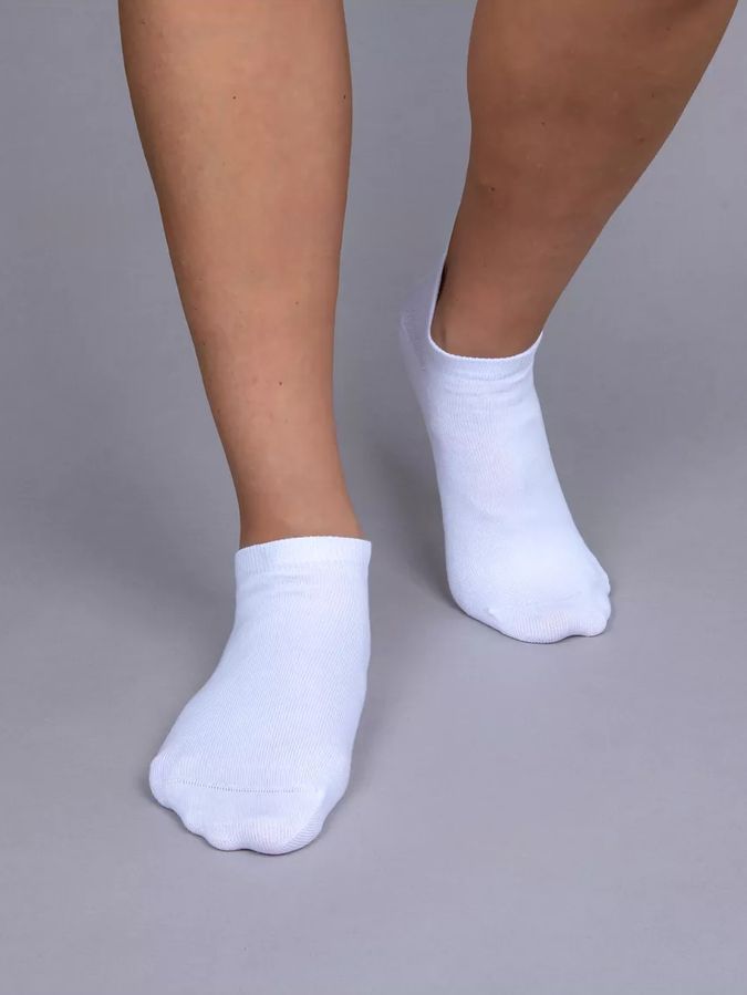 Носки низкие BEZET Basic белый, 39-45 фото