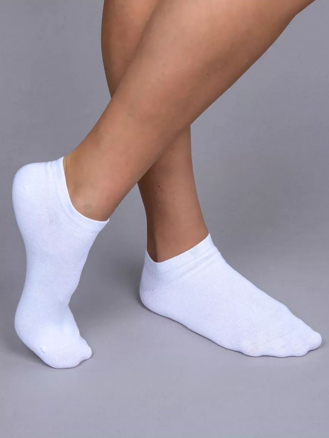 Носки низкие BEZET Basic белый, 39-45 фото