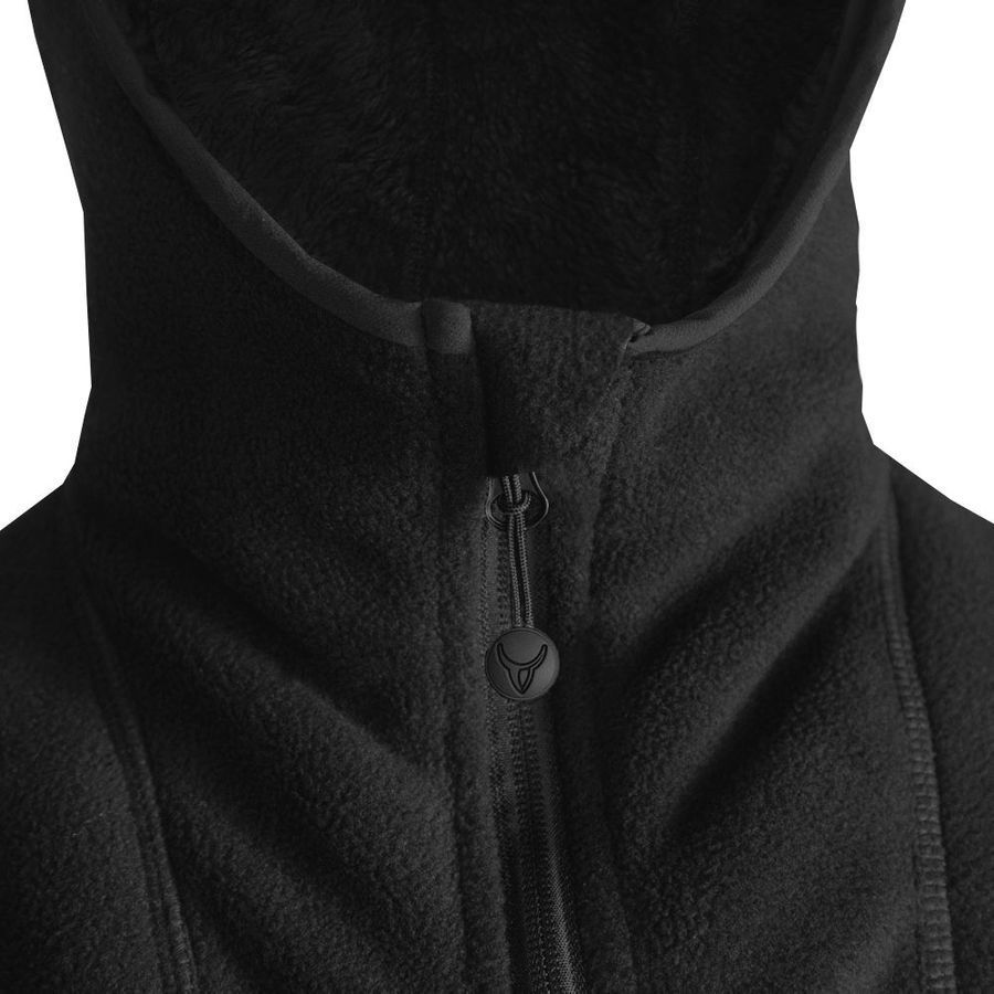 Мужская военная тактическая флисовая кофта Nippy черная Camotec фото