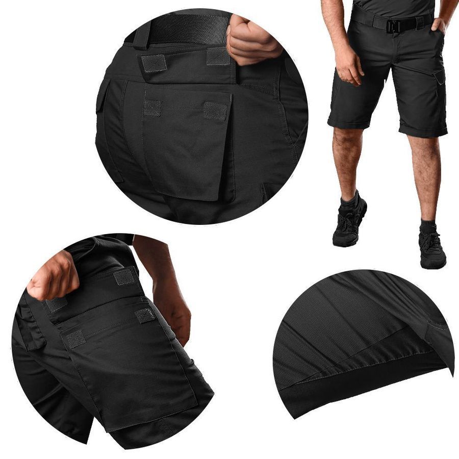 Тактичні чоловічі шорти Twill чорні Camotec фото
