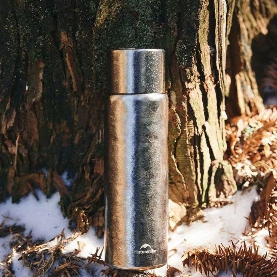 Термос титановий з чохлом Naturehike CNK230CF012 600 ml фото