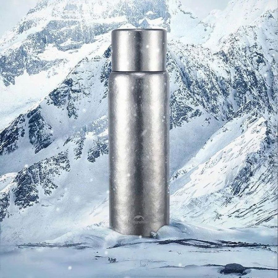 Термос титановий з чохлом Naturehike CNK230CF012 600 ml фото