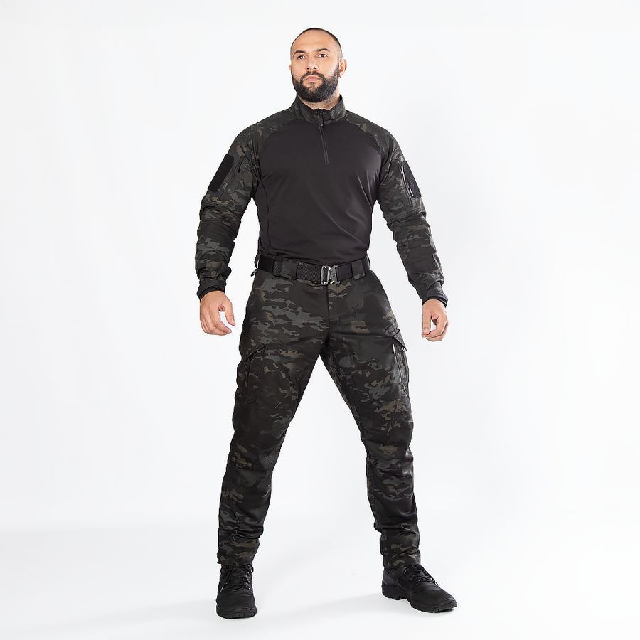 Військові демісезонні штани Герць 2 0 Twill Multicam Black Camotec фото