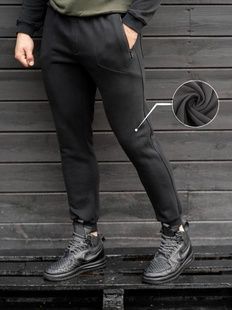 Теплі спортивні штани BEZET Basic black'20 фото