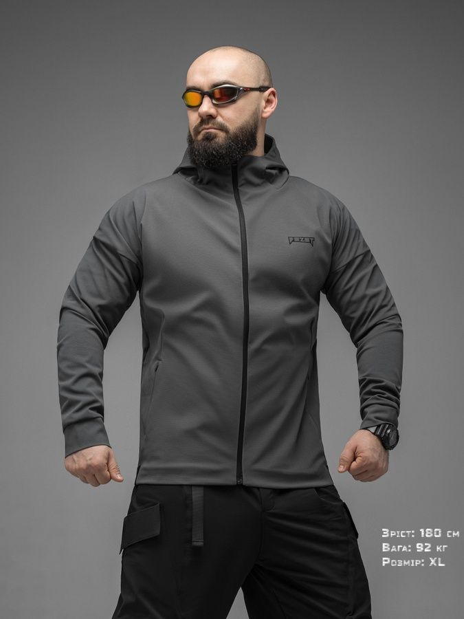 Куртка ветровка BEZET Apex серый фото