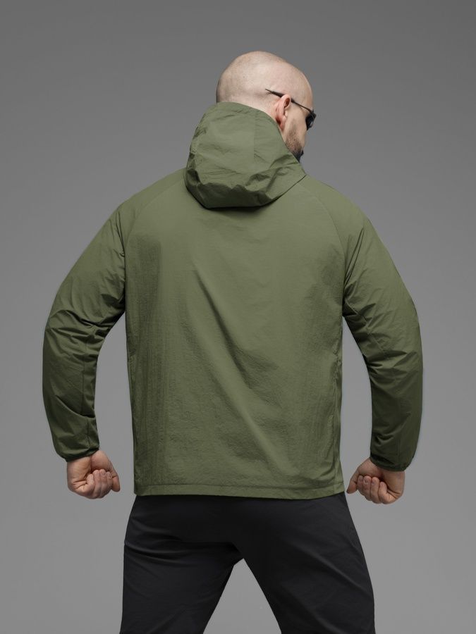 Куртка ветровка BEZET Solguard UV 100 хаки фото