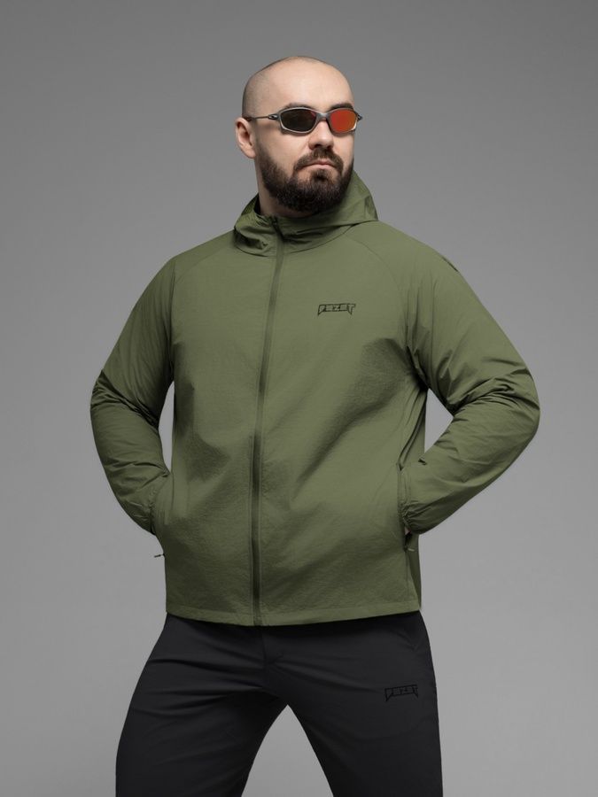 Куртка ветровка BEZET Solguard UV 100 хаки фото
