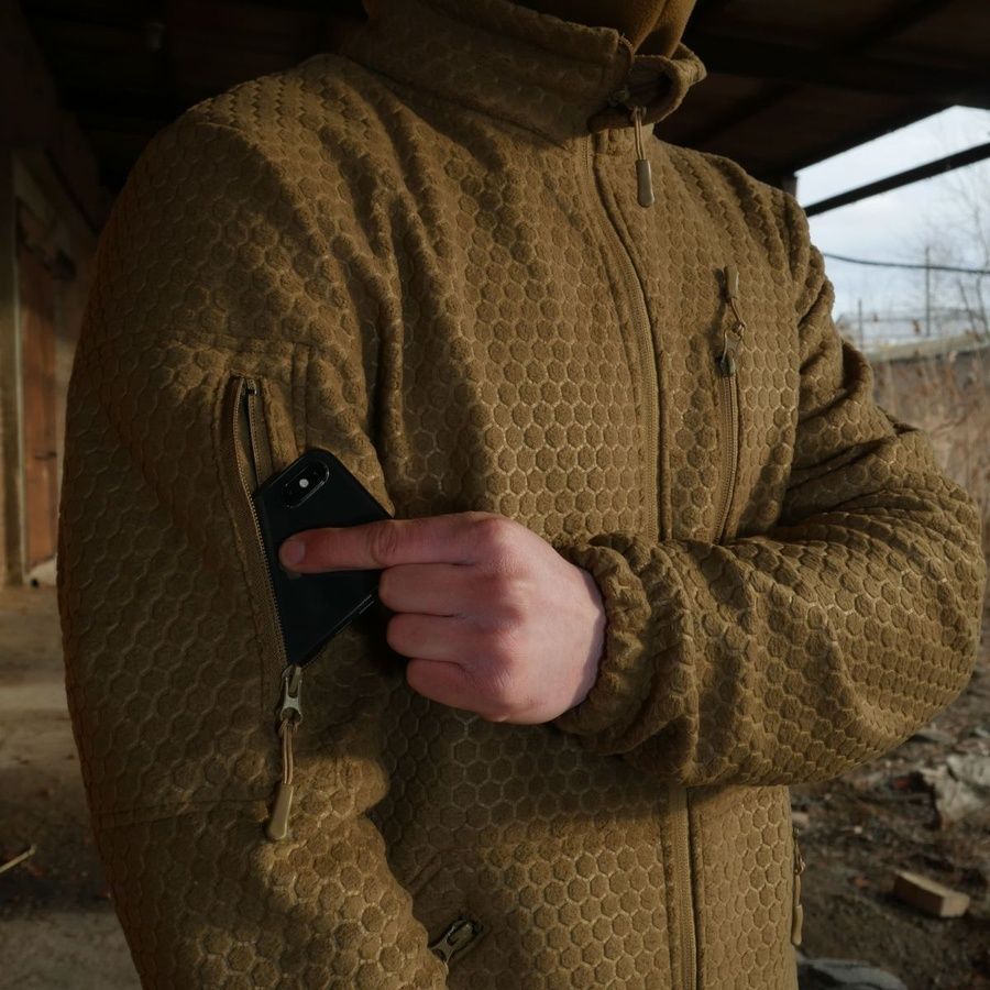Чоловіча військова тактична флісова кофта mod. 4 койот Militex фото