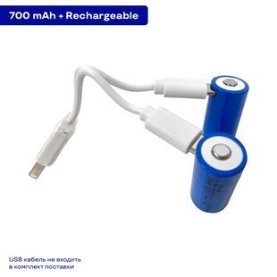 Аккумуляторная батарея литиевая CR123A/16340 700mAh с разъемом TYPE-C 3.7V Lithium фото