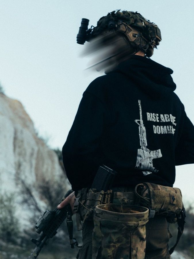 Чоловіче худі Commando чорний BEZET фото