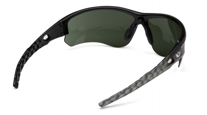 Тактичні окуляри Venture Gear Atwater (forest gray) Anti-Fog, сіро-зелені у сріблястій оправі фото