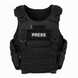 Протиуламковий жилет для волонтерів для преси, EGIDA СPS (corset protection system), 1 або 2 класу ДСТУ та STANAG, чорний MOLLI фото 3