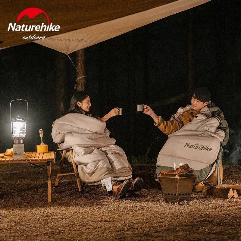 Спальний мішок з капюшоном Naturehike B400 NH21MSD11, бежевий фото
