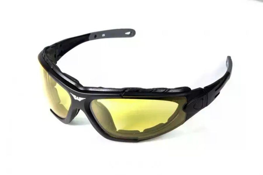 Защитные фотоочки очки Global Vision Shorty Photochromic (yellow) Anti-Fog, желтые фото