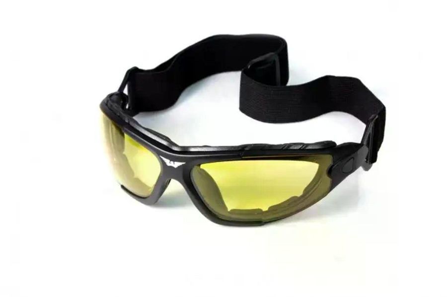 Защитные фотоочки очки Global Vision Shorty Photochromic (yellow) Anti-Fog, желтые фото
