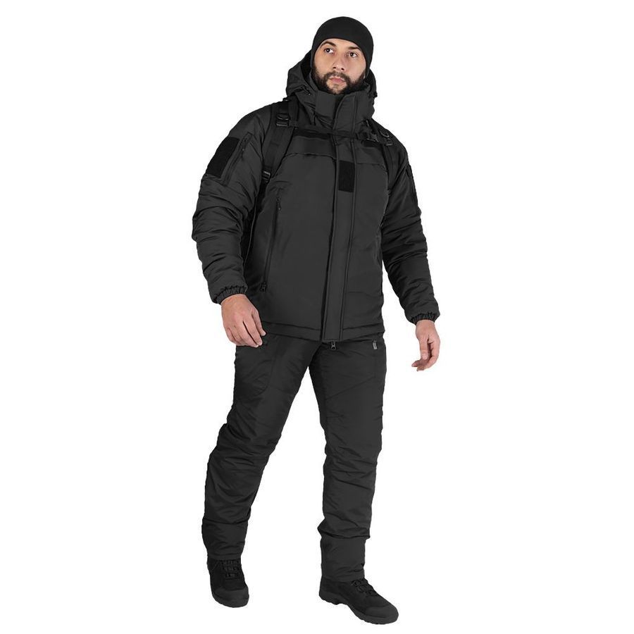 Зимний костюм-комплект военный Patrol Taslan Черный Camotec фото