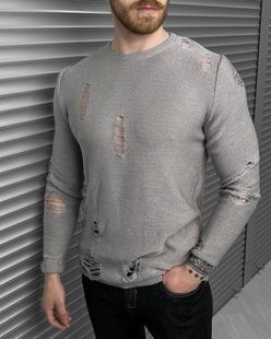 Кофта BEZET Grunge сірий фото