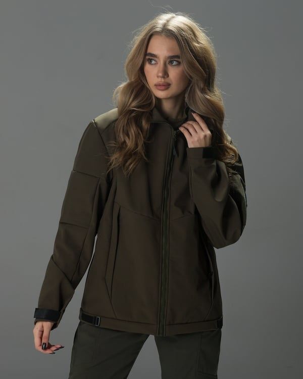 Куртка женская Softshell BEZET Робокоп 2.0 хаки фото