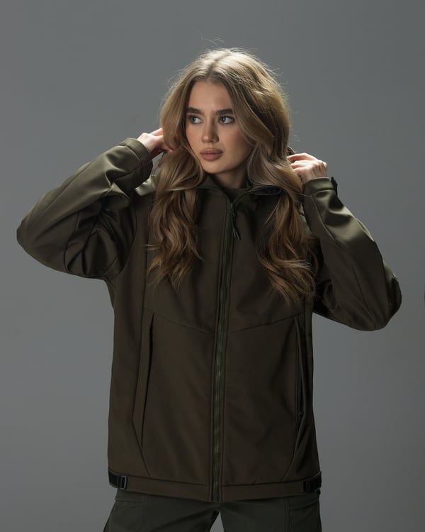Куртка женская Softshell BEZET Робокоп 2.0 хаки фото