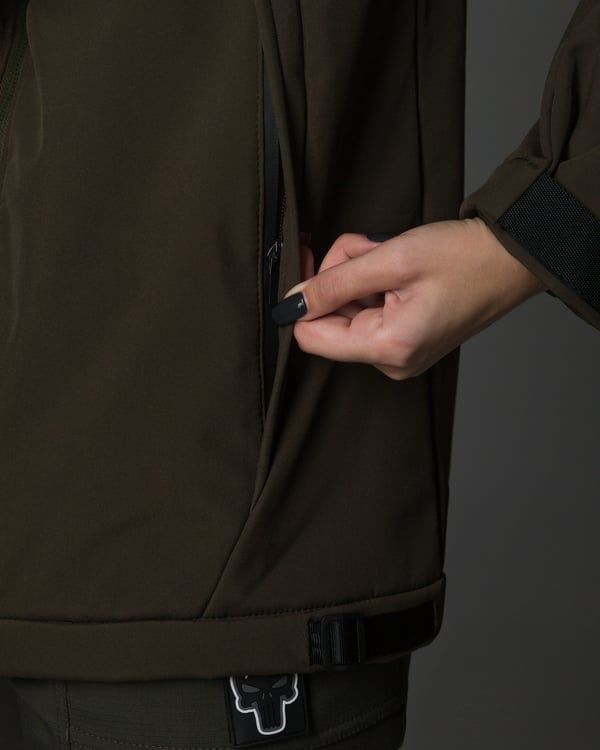 Куртка женская Softshell BEZET Робокоп 2.0 хаки фото