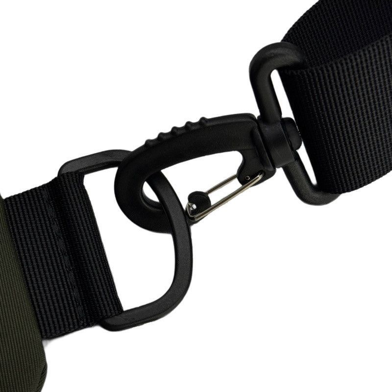 Тактична чоловіча сумка через плече RoKit Olive Black M із MOLLE та панеллю велкро фото