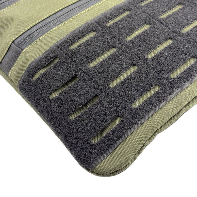 Тактична чоловіча сумка через плече RoKit Olive Black M із MOLLE та панеллю велкро фото