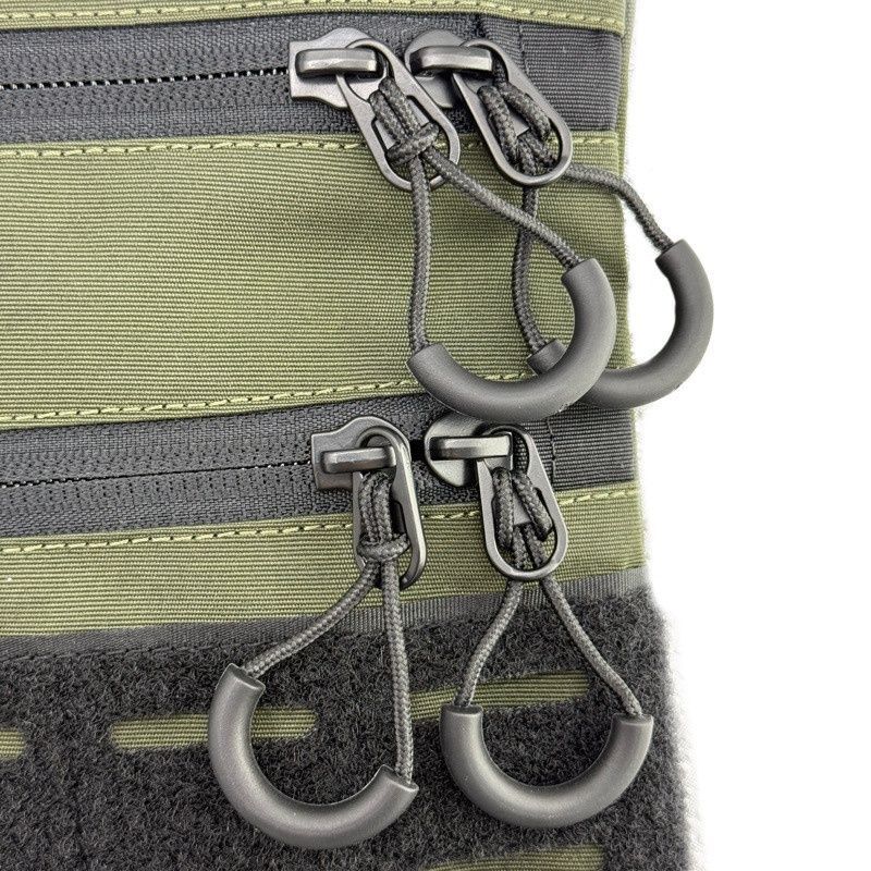 Тактична чоловіча сумка через плече RoKit Olive Black M із MOLLE та панеллю велкро фото