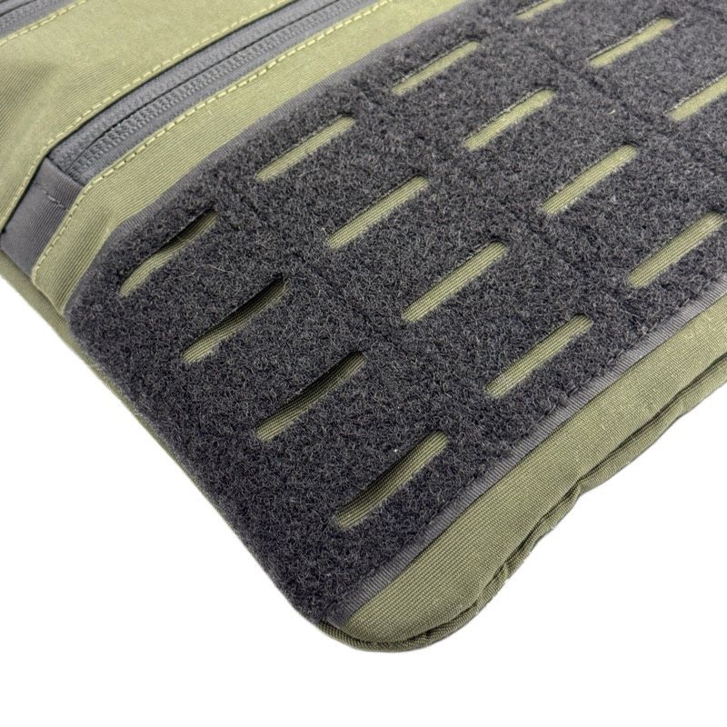 Тактическая мужская сумка через плечо RoKit Olive Black M с MOLLE и панелью велкро фото