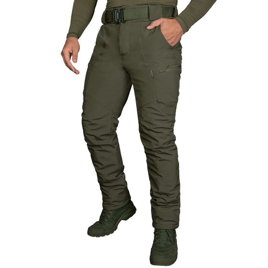 Охотничьи зимние брюки Cyclone оливковые Camotec фото