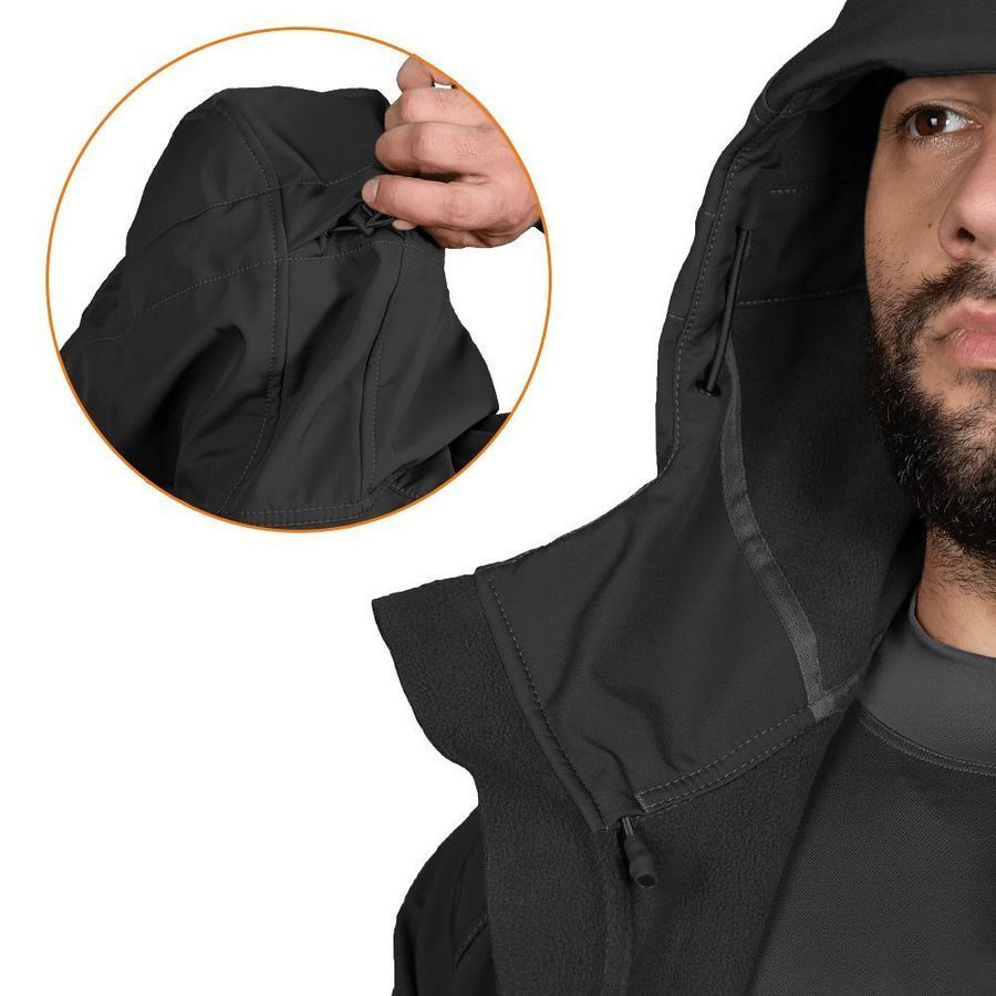 Демісезонна повсякденна куртка Softshell Rubicon чорна Camotec фото